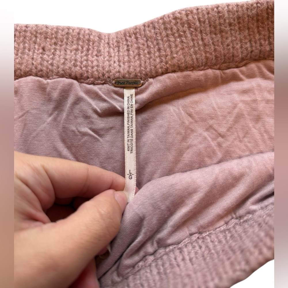 Free People Women’s Pink Fade‎ Away Ombre Alpaca and Wool Skirt - Picture 4 of 10